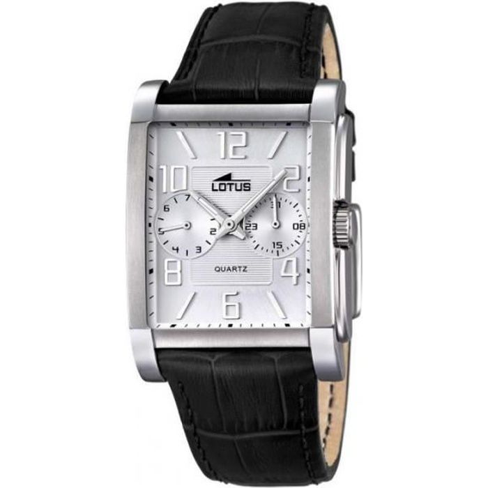 Montre lotus rectangulaire homme Clearance