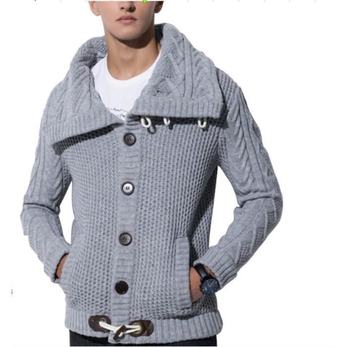 Pull capuche sales laine homme