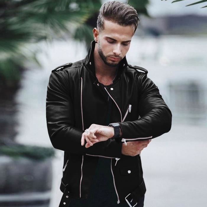nouvelle sélection grandes marques prix réduit Taille Plus Blouson Simili Cuir Homme Perfecto Zippée -Taille ... nouvelle sélection grandes marques prix réduit Taille Plus Blouson Simili Cuir Homme Perfecto Zippée -Taille ...
