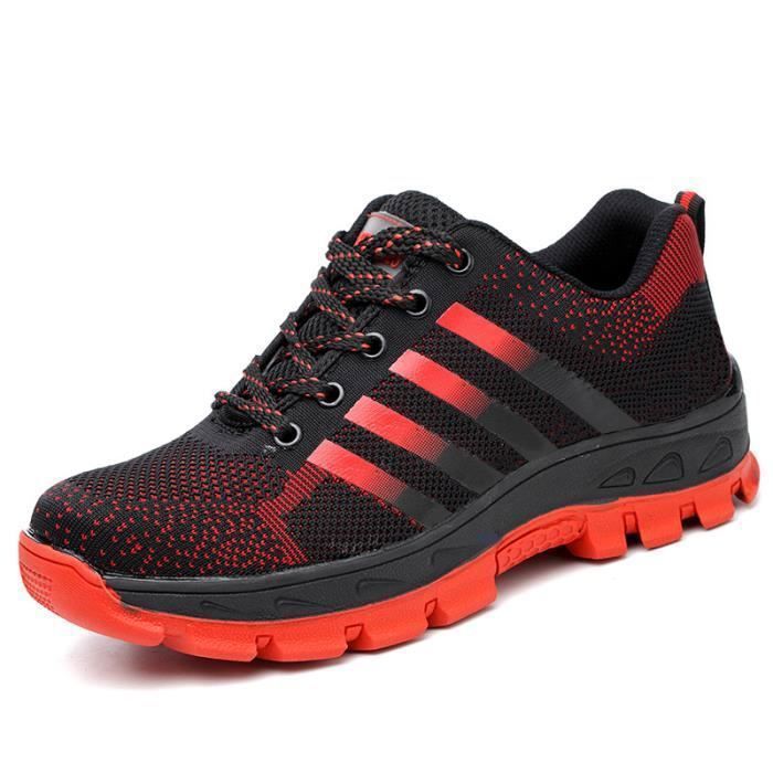 Chaussures de Sécurité Hommes Baskets de Sécurité Antiperforation Antidérapante Résistant à Choc
