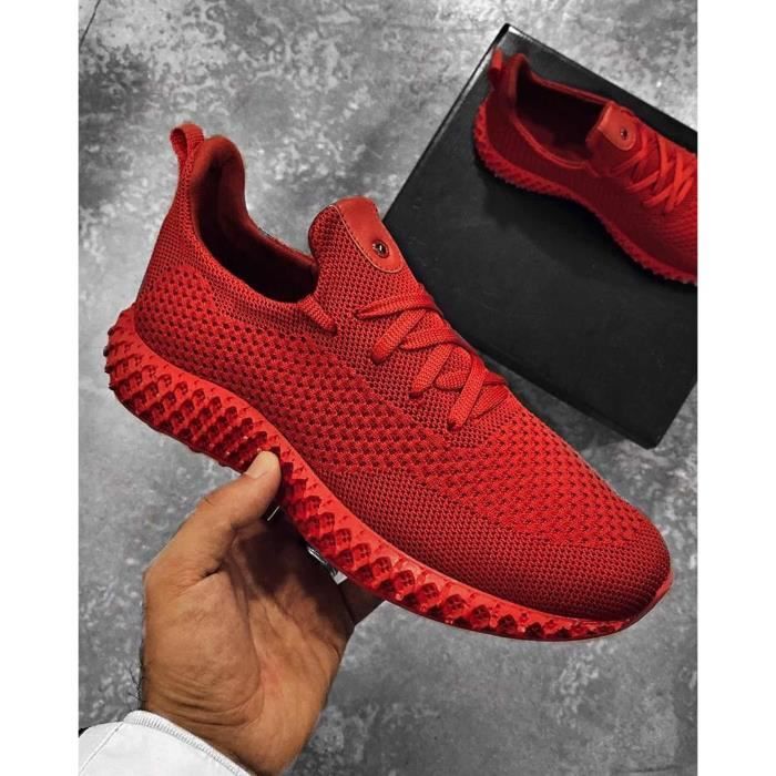 basket semelle rouge