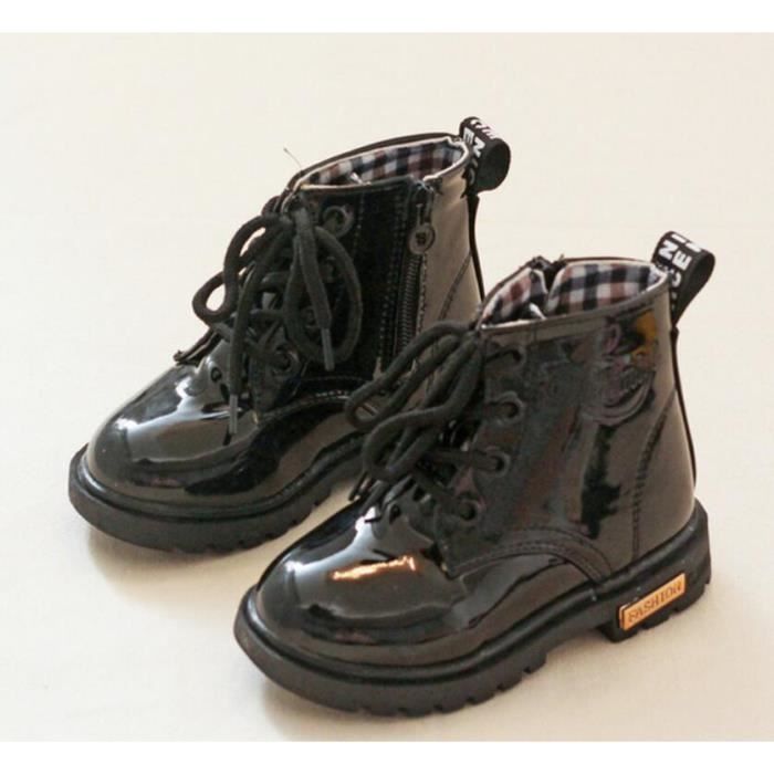 Bottes noires pour new arrivals les petites filles