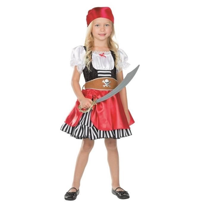 Rubie's costume de pirate Grace girls rouge/noir Cdiscount Jeux Jouets