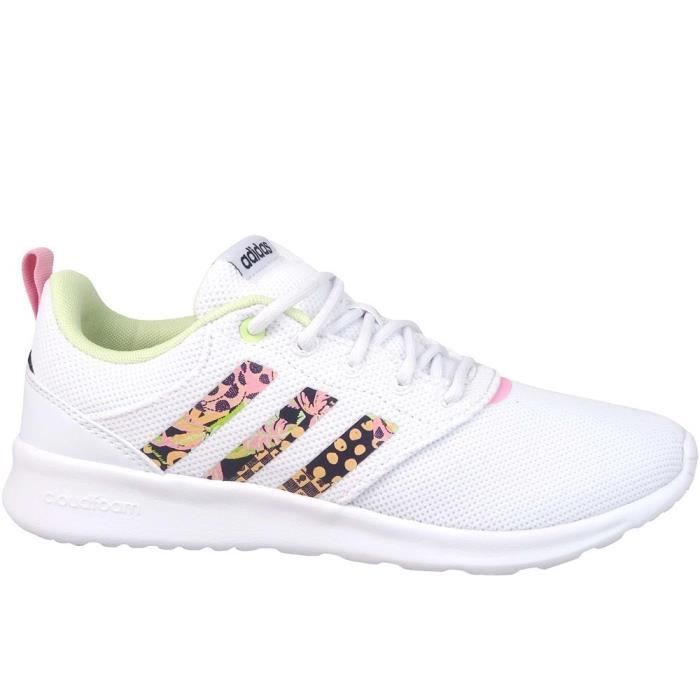 Adidas Baskets - ADIDAS - QT Racer 20 - Femme - Lacets - Blanc