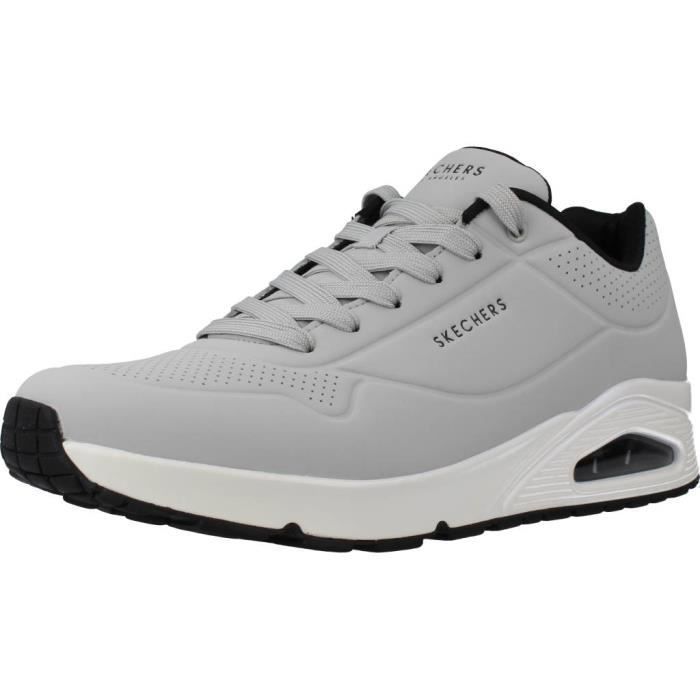 Skechers Basket - SKECHERS - 99761 - Gris - Lacets - Dessus cuir