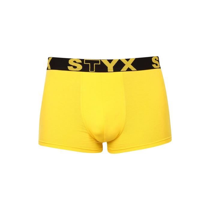 Caleçon caoutchouc sport pour homme Styx jaune (G1068) Jaune