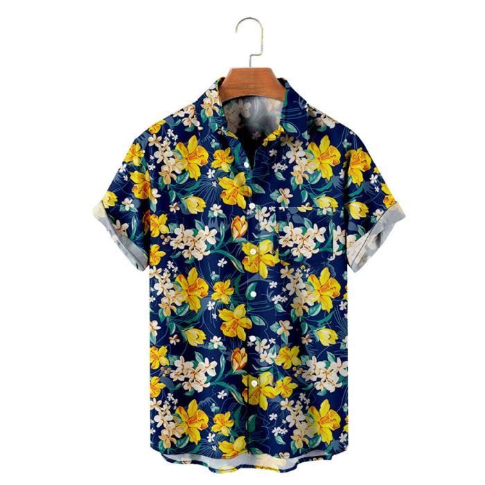 Chemise hawaienne homme grande taille clearance