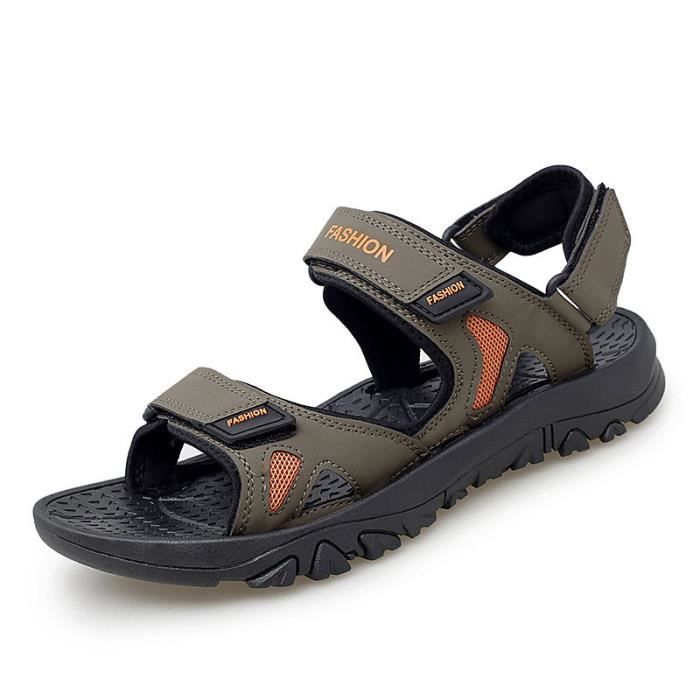 ONCAI Sandales Homme Bout Ouvert - Chaussures Plage Sangle Réglable Support Arche EU 40-49