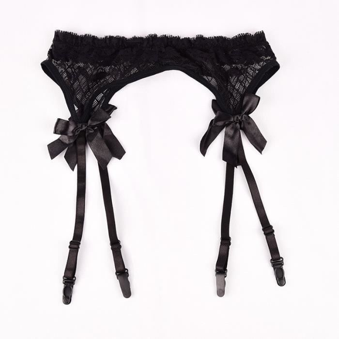 Portejarretelle,Portejarretelles en dentelle transparente sexy pour