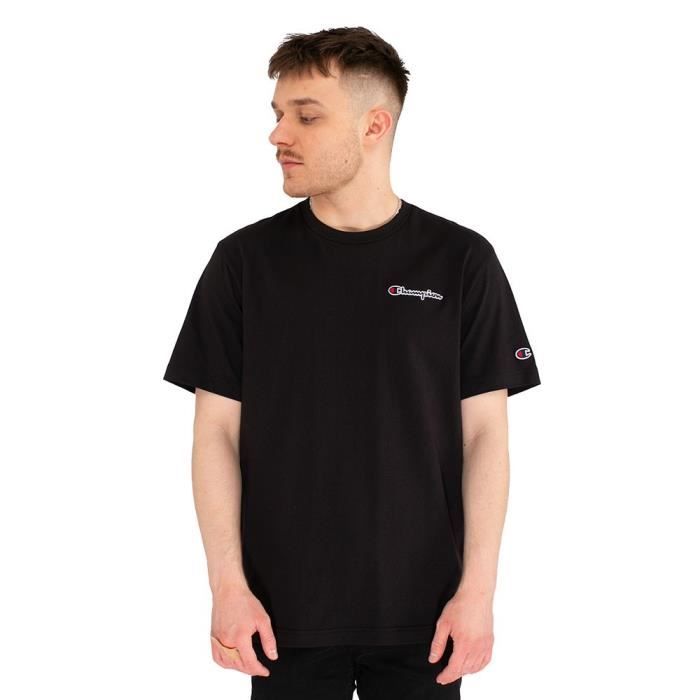 T shirt CHAMPION Crewneck Tshirt Noir Homme Adulte Noir