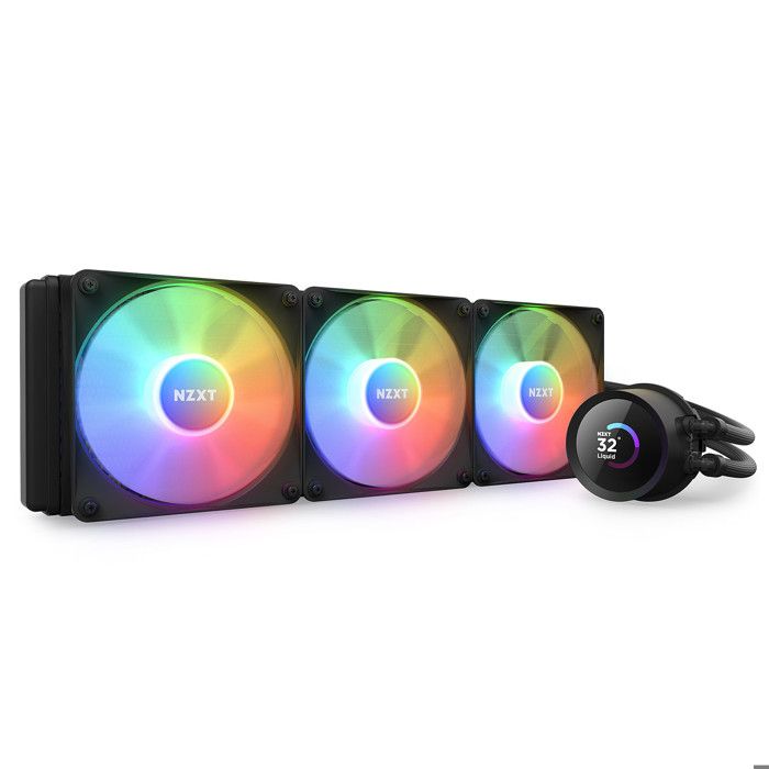 NZXT Kraken 360 RGB - Kit de Watercooling tout-en-un 360 mm pour processeur avec écran LCD personnalisable