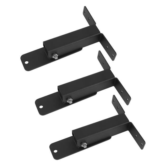 Lot De 5 Supports Demi-rondes Noirs 112 Mm – Onestopdiy – Rangement Mural