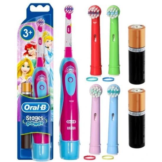 Brosse à dents électrique pour enfants Oral-B Stages Power Kids avec motif princesse