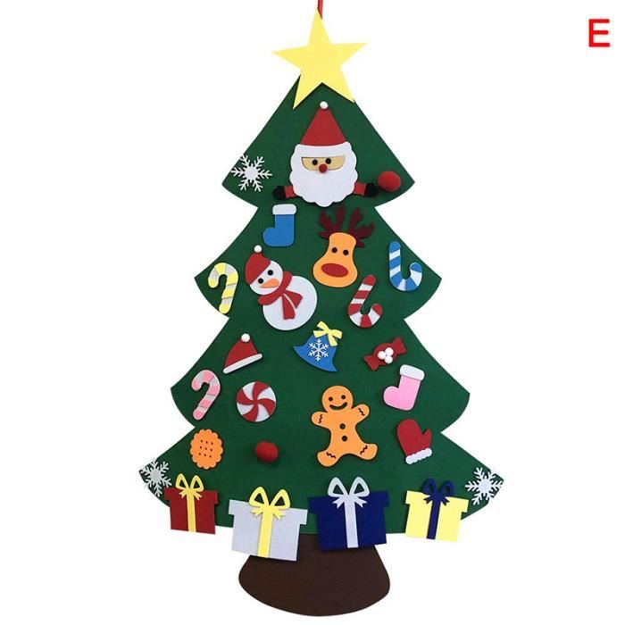 Diy Trois Dimensions Arbre De Noel Tissu Feutre Grand Cadeau De Noel Hanging Style E Achat Vente Sapin Arbre De Noel Cdiscount