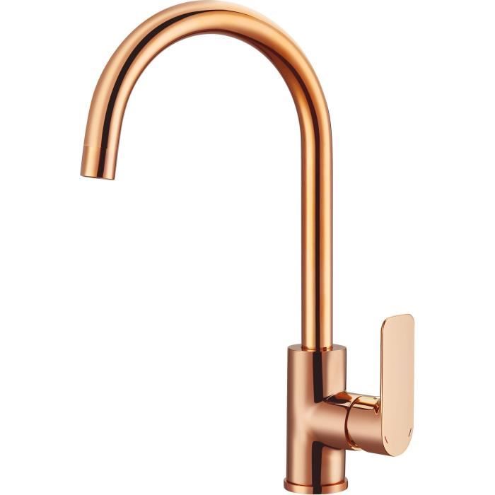 Rousseau Robinet Mitigeur De Cuisine Milk Sans Douchette Or Rose Achat Vente Robinetterie De Cuisine Mitigeur Evier Rose Gold Cdiscount