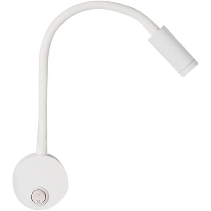 Meanyee Lampe De Lecture Murale LED Avec Port USB, Bras Réglable, Finition Bronze - Lampe Chevet 3W MY-WN218T