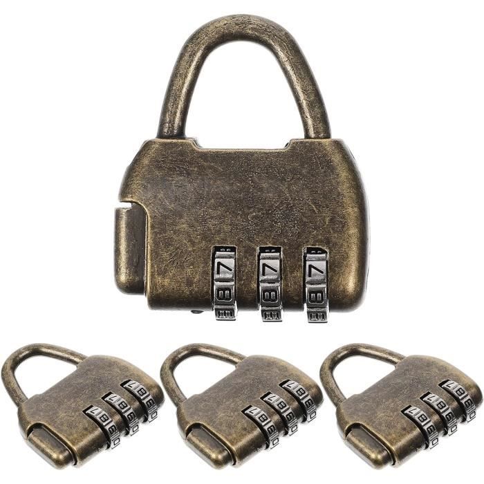 Master Lock M115XQLFCCSEN Lot De 4 Cadenas Acier Laminé Magnum 48 Mm - Manille Longue 38 Mm, Noir, Très Haute Sécurité