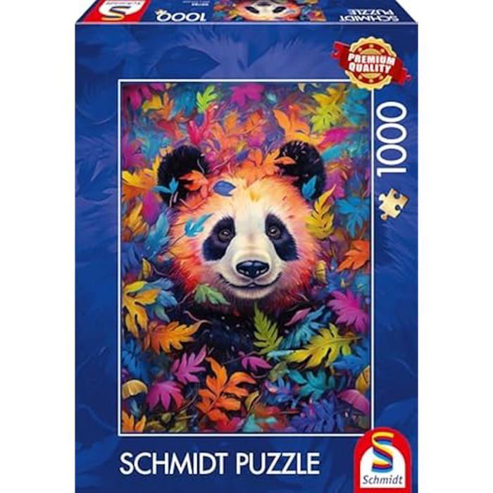 Puzzle - SCHMIDT - Panda dans la forêt Arc-en-Ciel - 1000 pièces - Multicolore - Pour adultes