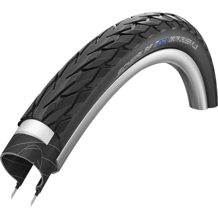 Pneu extérieur Schwalbe Delta Cruiser Plus 28 x 1.75 (47-622) noir - Adulte - Protection anti-crevaison 5