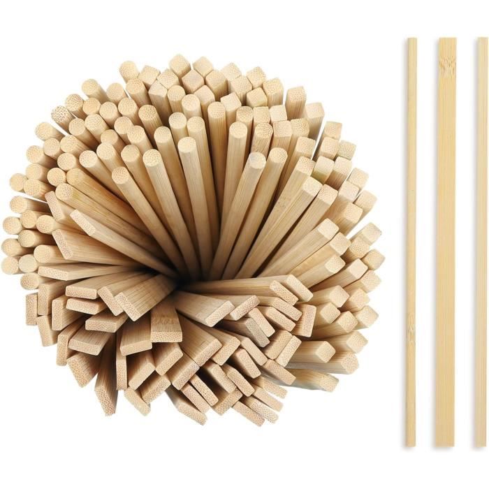 Bâtonnets Artisanat Bois Rayher Lot De 7 - Ø3-12cm, Longueur 12cm - Pour Dot-painting, Décoration