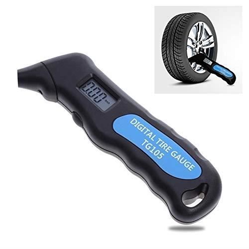 Keenso Manomètre Pneu Digital - Jauge Pression 100PSI - Pour Voiture, Camion, Moto