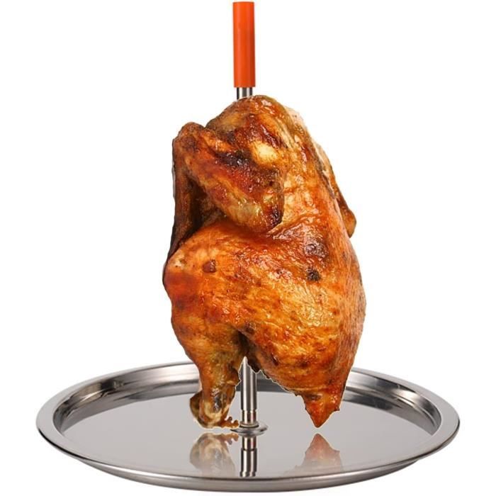VEVOR Barbecue Rôtissoire Charbon Bois Grill Rotatif Électrique 60 Kg 118x45 Cm 88676565