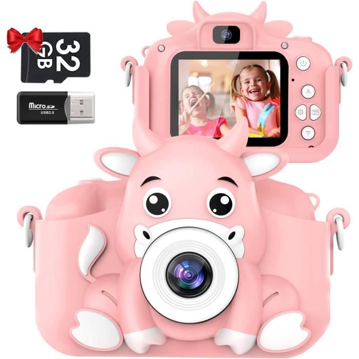 Appareil Photo Enfant, GREENKINDER 2.0 Pouces Appareils Photos Numériques  pour Enfants avec 32GB SD Carte, HD 1080P Mini Caméra 110 - Cdiscount Jeux  - Jouets