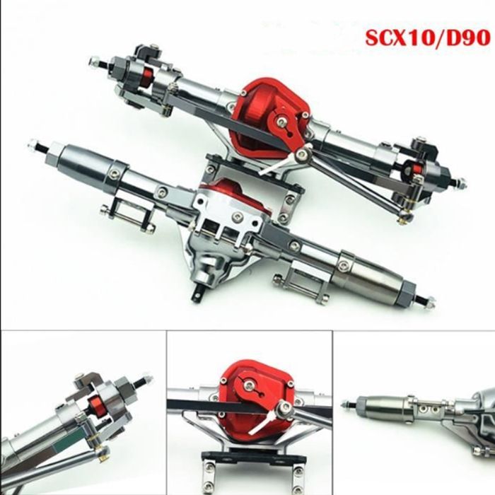 Boîtier D'essieu De Portail Avant Arrière En Aluminium Pour Pièces De Mise à Niveau De Voiture Telecommandee Axial Rbx10 1 10 Rouge 95049798