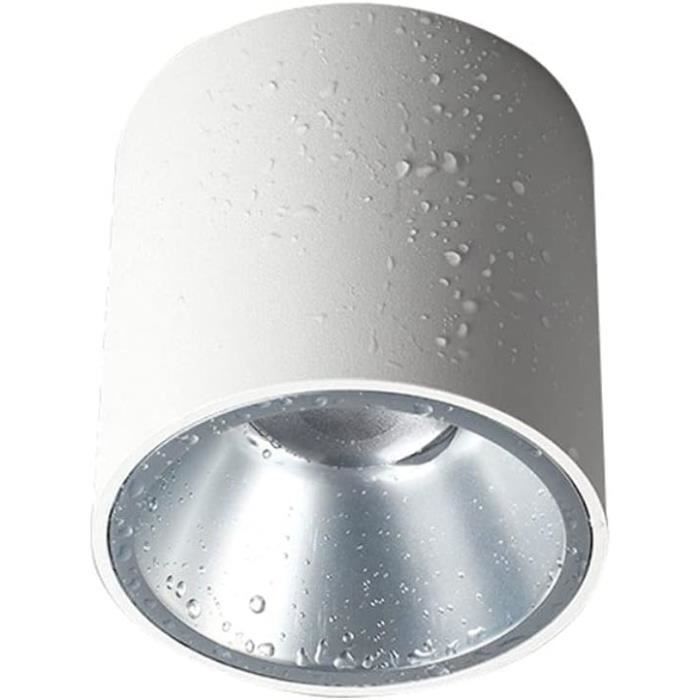 LAI HO Downlight À LED, Luminaire De Plafond Monté en Surface À LED Moderne en Bois Nordique, Projecteur Blanc Froid en Aluminium pour Couloir De Cuisine De Salle À Manger,Noir,15W