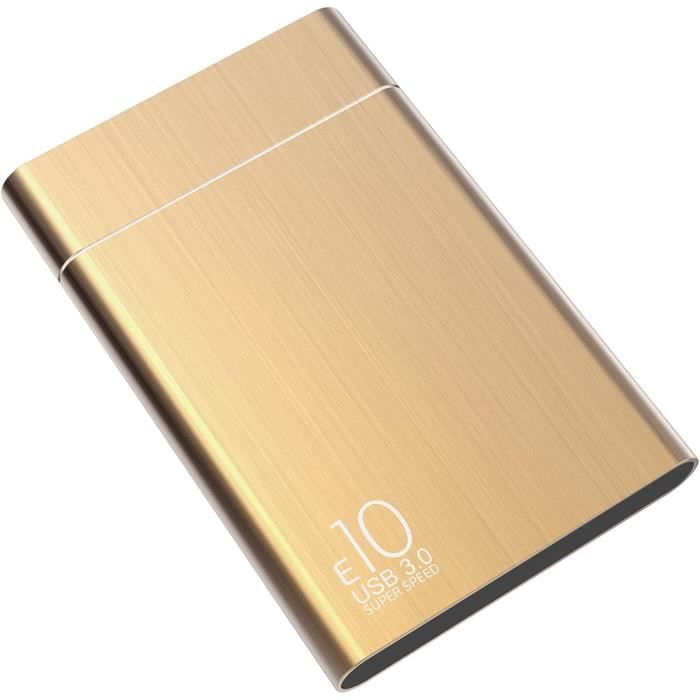 Hosa 2To Disque Dur Externe, Ultra-Mince 2, 5", Stockage Pour PC, Mac PC, TV, Ordinateur