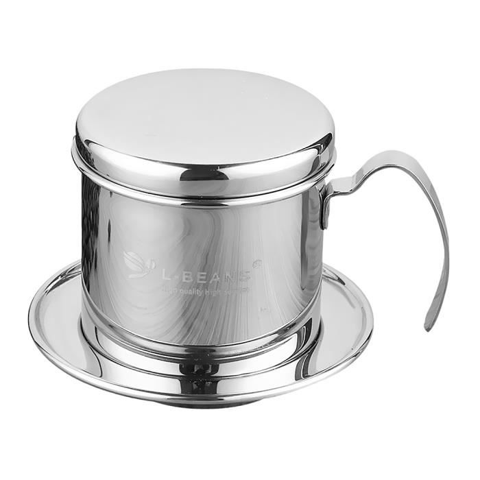 Cafetière Vietnamienne En Acier Inoxydable 100 Ml - Filtre Goutte à Goutte, Café Fort Et Aromatique