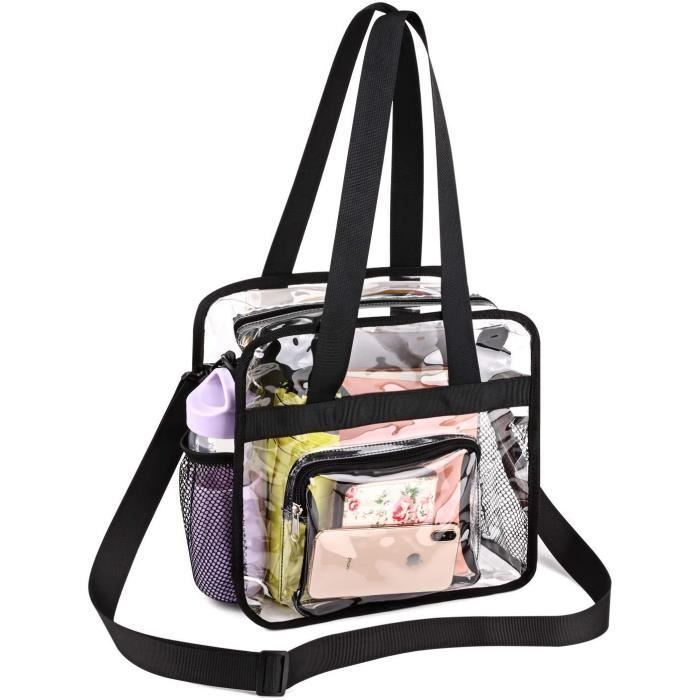 Sac fourre-tout transparent abstrait avec poignées pour fille