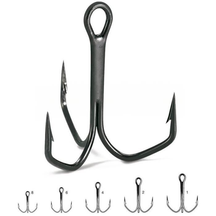 Hameçon triple carnassier VMC Barbarian 8573 (10 - N°6) - Pêche ...
