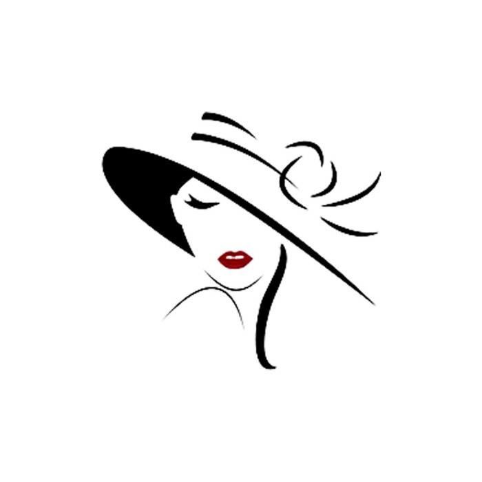 Wall Sticker Citation Drole Sticker Mural Papier Peint Amovible Belle Fille Dans Fashion Style Hat M66 Cdiscount Bricolage