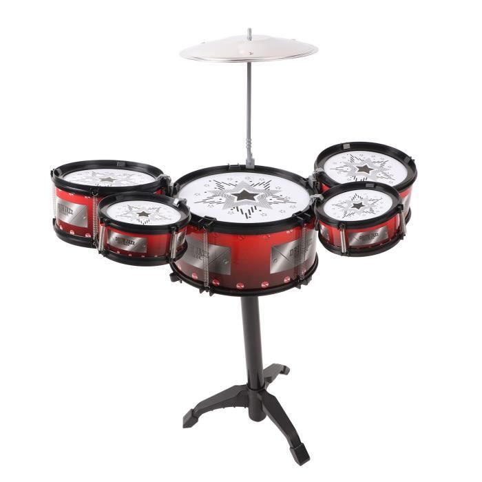 Batteries Enfants Instruments Percussions, Cadeau De Percussion De Combinaison De Tambour De Caisse Claire Pour Debutant Pour Amz