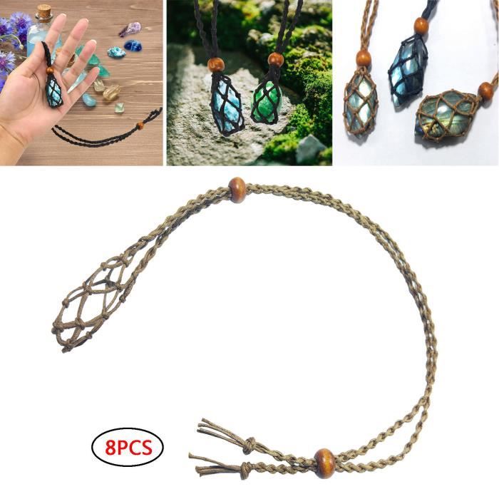 Porte-pierre Vide Pour Bracelet DIY - Cordons Ajustables Avec Cage à Pierre (max 40x25mm) Pour Création Bijoux - 10