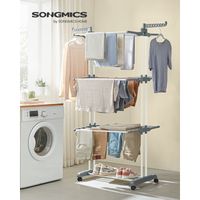 Séchoir à Linge MAXIMA En Inox, Gris, Pliable Et Portatif, Neuf