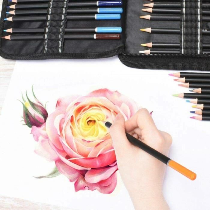 Crayons de couleur,Andstal Brutfuner Crayons De Couleur  520-260-180-160-120-72-48-12 Couleurs À L'huile - 260 Oil Set - Cdiscount  Beaux-Arts et Loisirs créatifs