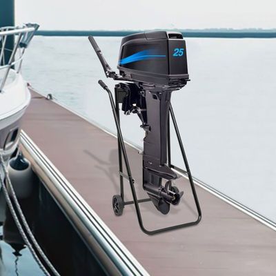 Fetcoi Support de moteur hors-bord, chariot de bateau, chariot de transport, support de moteur de bateau, support de moteur pour bateau