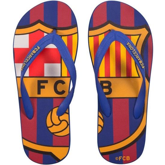 Fc Barcelone Tongs Claquettes Barça Collection Officielle Taille Enfant garçon 