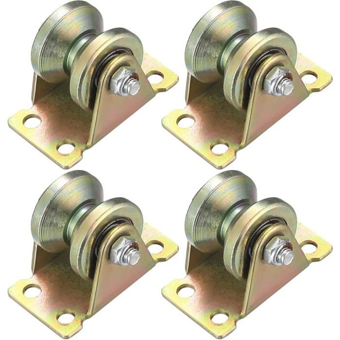 Lot De 8 Poulies Simples HWTONG - Pour Levage, Mouflage, Rail Portail Coulissant