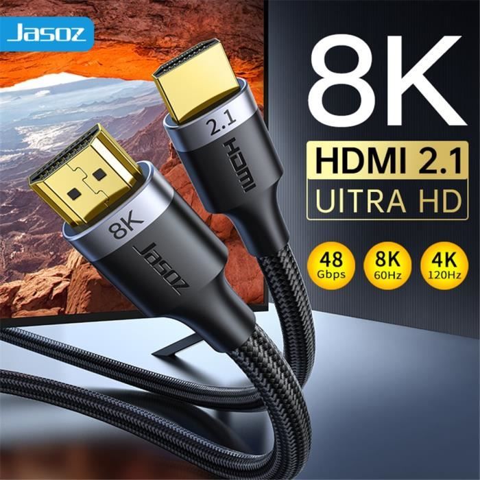 15m - 8K HDMI 2 1V - câble HDMI 4k 2.0 8K 2.1 vers HDMI, Support ARC 3D HDR  4K 60Hz Ultra HD pour commutateur - Cdiscount Informatique