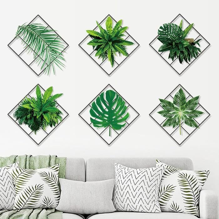 3D Green Plant Wall Sticker, Stickers Muraux Fleur, Sticker Mural De  Plantes Vertes, Verte Pendaison Vigne Autocollant Mural[x3200] - Cdiscount  Maison