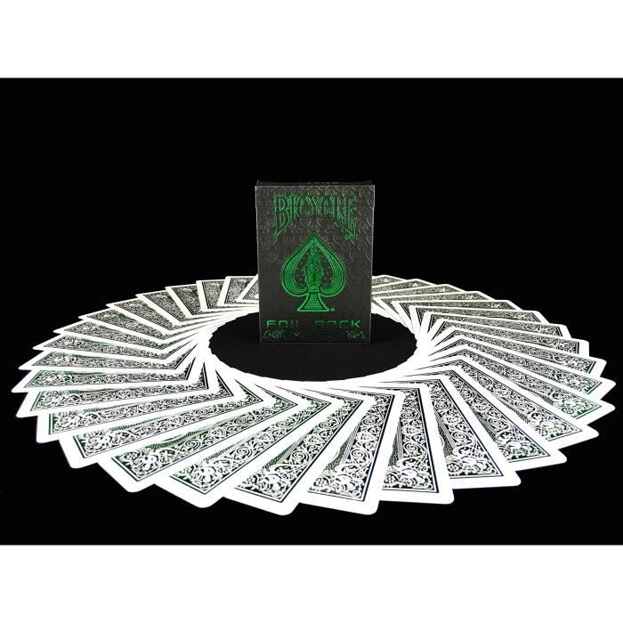 Jeu de cartes collectionner BICYCLE METALLUXE EMERALD