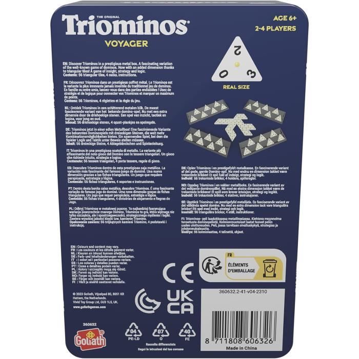 Triominos Tour - Jeu De Société De Stratégie Et De Réflexion Famille Et