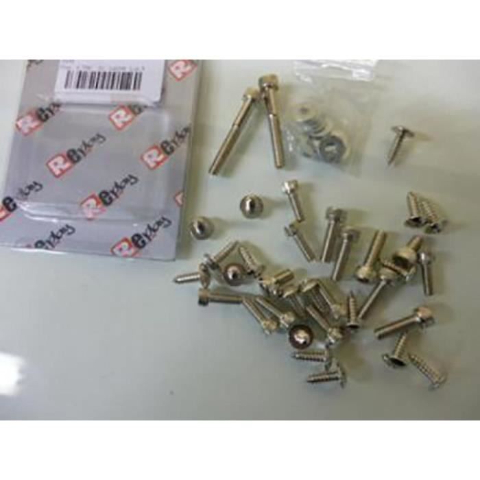 Assortiment De 420 Vis De Carrosserie Acier Noir Pour Moto, Scooter, Mobylette - Fixation Carénage Et Capotage