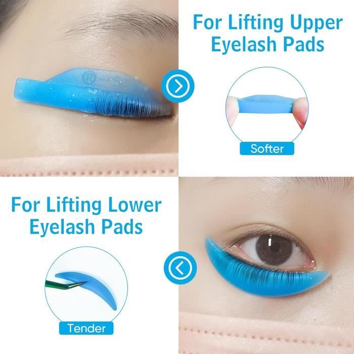 Pads Rehaussement de cils du bas Katya Vinog - Forme Chat