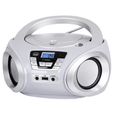 Boombox CD CMP 544 BT Blanc Trevi - Lecteur CD, Radio FM, Bluetooth, USB et AUX-IN-2