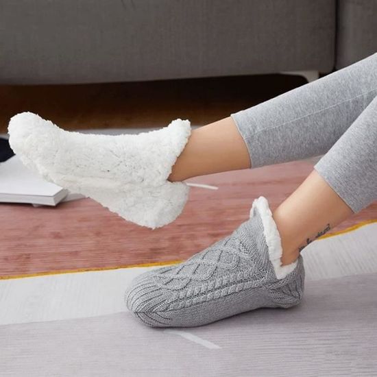 Chaussons chaussettes adultes store