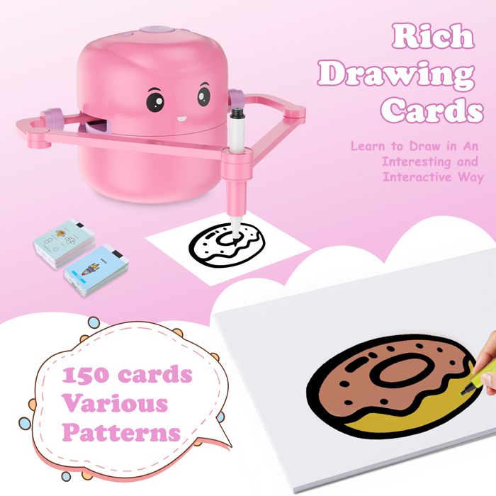 Robot de Dessin pour Enfants par MMOBIEL – Pictobot Jouet Éducatif Interactif avec 100 Cartes de Dessin, Guide Vocal, 12 Feutres Colorés & Batterie Robot de Dessin pour Enfants par MMOBIEL – Pictobot Jouet Éducatif Interactif avec 100 Cartes de Dessin, Guide Vocal, 12 Feutres Colorés & Batterie